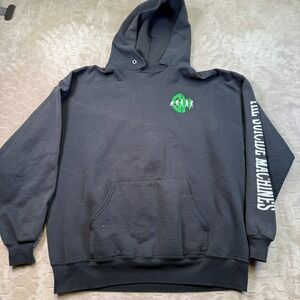 VTG Y2K Suicide Machines Detroit Michigan Hoodie Sz XL FADED CUT Rare Look